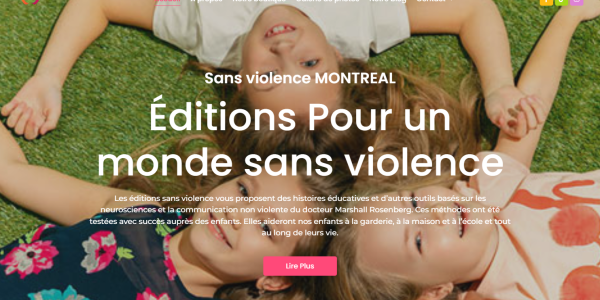 Site Web pour l&rsquo;organisation sans violence Montréal , Canada